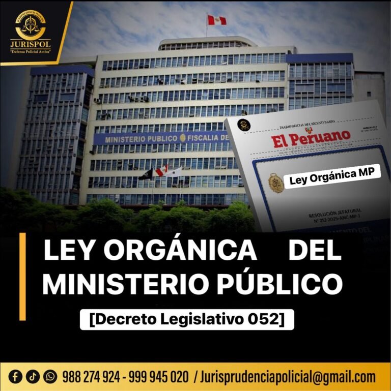 Ley Orgánica del Ministerio Público [Decreto Legislativo 052]