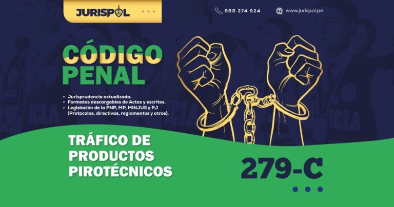 Artículo 279-C del Código Penal Peruano .- Tráfico de productos pirotécnicos