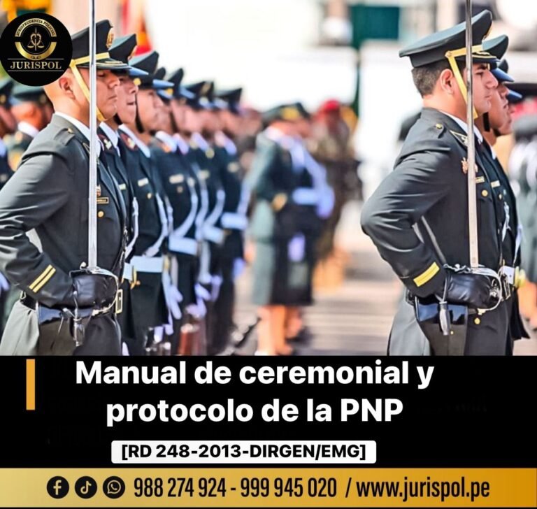 Manual de ceremonial y protocolo de la PNP [RD 248-2013-DIRGEN/EMG]