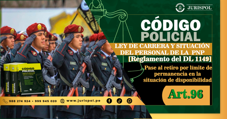 Artículo 96.- Pase al retiro por límite de permanencia en la situación de disponibilidad.- Reglamento de la Ley de la Carrera del Personal de la PNP [DS 016-2013-IN]