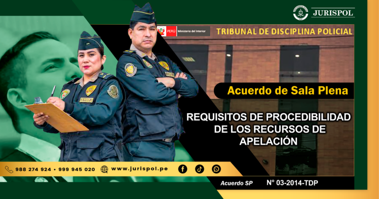 Acuerdo 3: Requisitos de procedibilidad de los recursos de apelación [Acuerdo de SP-2014-TDP]
