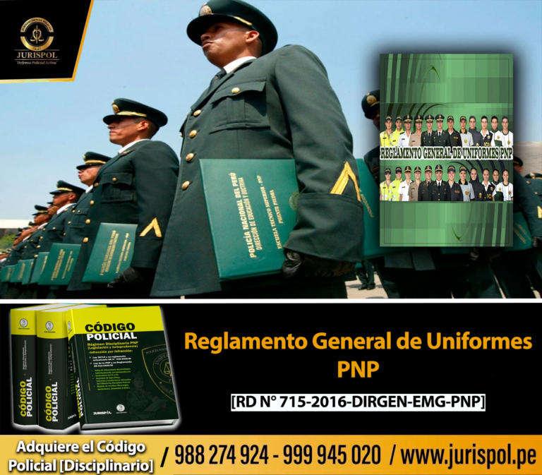 Reglamento General de Uniformes PNP [RD  N° 715-2016-DIRGEN-EMG-PNP]