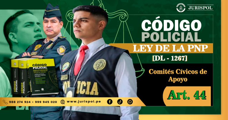Artículo 44 de la ley de la PNP.- Comités Cívicos de apoyo [DL 1267]