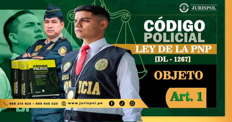 Artículo I del Título Preliminar de la ley de la PNP.- Objeto [DL 1267]