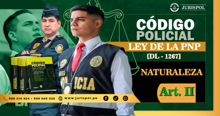 Artículo II del Título Preliminar de la ley de la PNP.- Naturaleza [DL 1267]