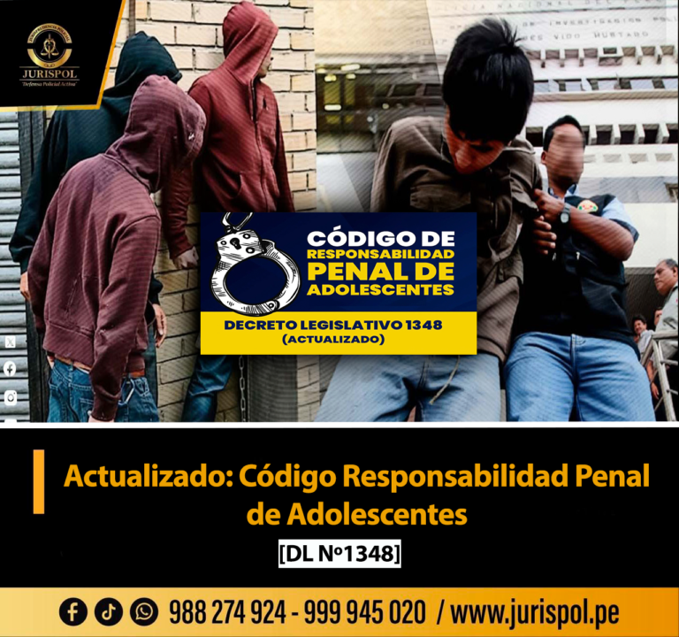 Actualizado: Código Responsabilidad Penal de Adolescentes [DL 1348]