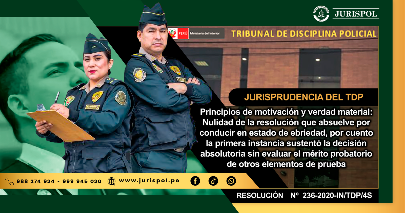 Principios de motivación y verdad material: Nulidad de la resolución que absuelve por conducir en estado de ebriedad, por cuento la primera instancia sustentó la decisión absolutoria sin evaluar el mérito probatorio de otros elementos de prueba