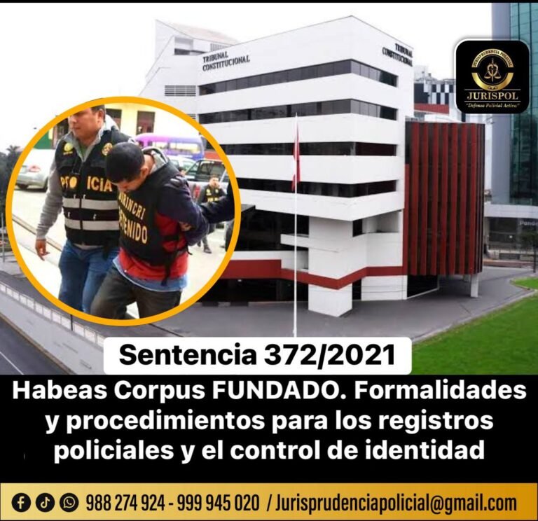TC define formalidades y procedimientos para los registros policiales y el control de identidad. [Exp. 02054-2017-PHC/TC]