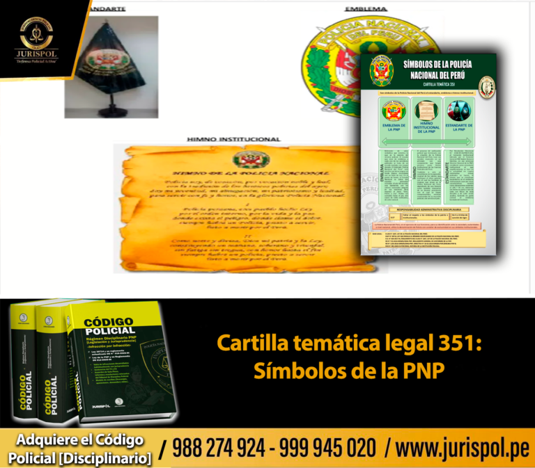 Cartilla temática PNP 351-2023: Símbolos de la PNP