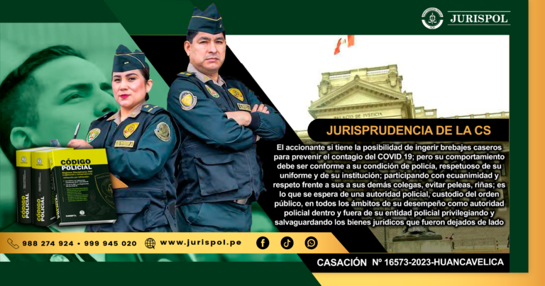 El accionante si tiene la posibilidad de ingerir brebajes caseros para prevenir el contagio del COVID 19; pero su comportamiento debe ser conforme a su condición de policía, respetuoso de su uniforme y de su institución; participando con ecuanimidad y respeto frente a sus a sus demás colegas, evitar peleas, riñas; es lo que se espera de una autoridad policial, custodio del orden público, en todos los ámbitos de su desempeño como autoridad policial dentro y fuera de su entidad policial privilegiando y salvaguardando los bienes jurídicos que fueron dejados de lado