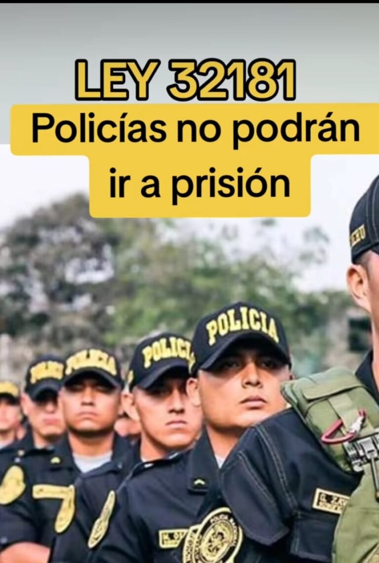 Ley 32181: Ley que modifica el CP, DL 635, y el NCPP, DL 957, a fin de garantizar el principio de presunción de inocencia y brindar mayor protección al personal de la PNP