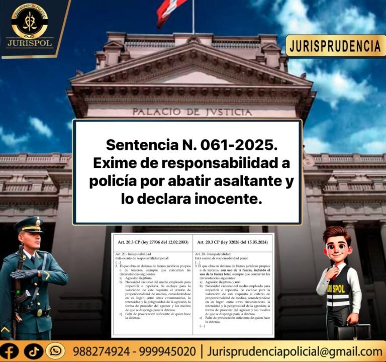 Lo Último: Sentencia que revoca condena de policía que abatió a asaltante y lo declara inocente