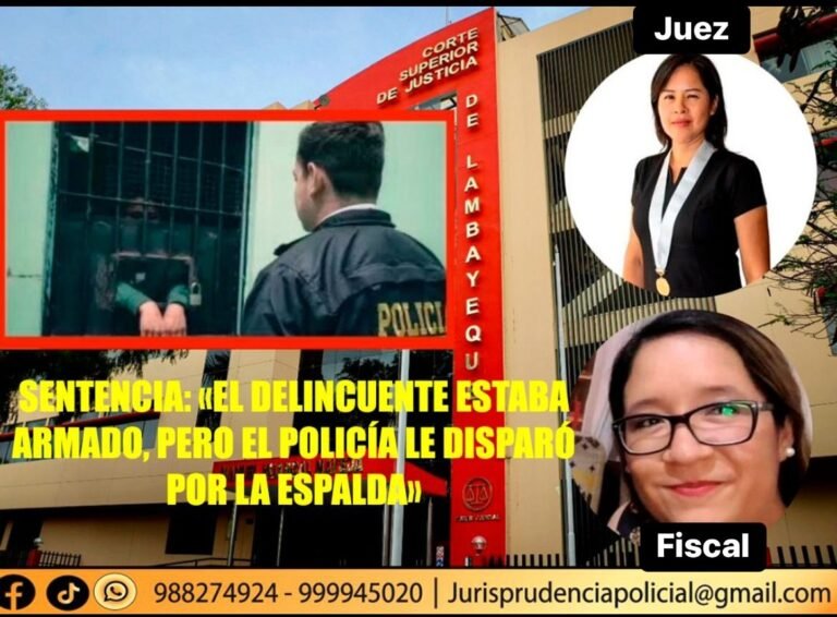 Sentencian a Policía por abatir a asaltante armado «NO existe justificación para el accionar tan violento y estaba de espada»