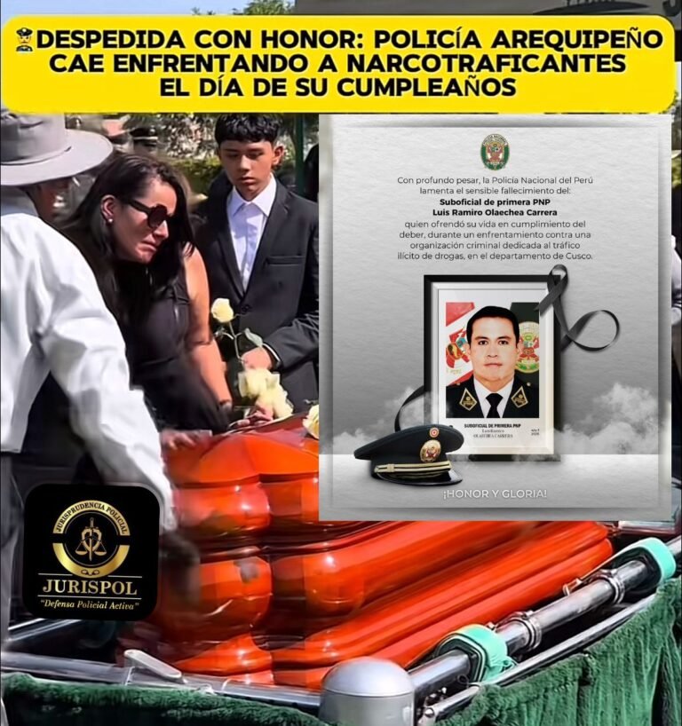 Padre despide a su hijo policía quien falleció durante enfrentamiento con delincuentes, el día de su cumpleaños