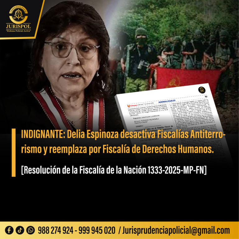 INDIGNANTE: Delia Espinoza desactiva Fiscalías Antiterrorismo y reemplaza por Fiscalía de Derechos Humanos.