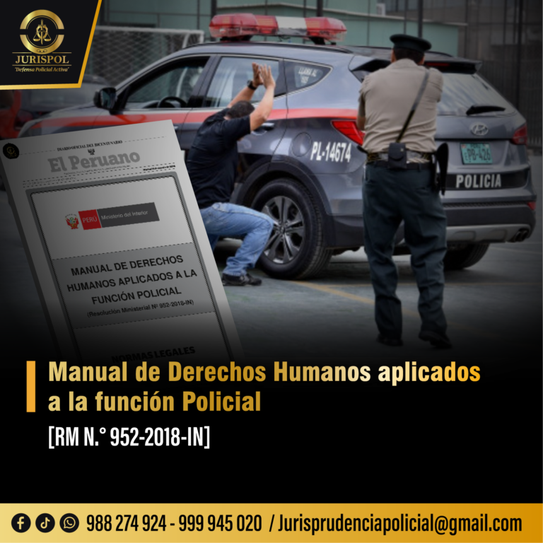 Manual de Derechos Humanos aplicados a la función Policial [RM 952-2018-IN]
