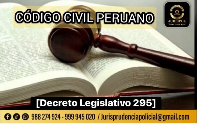 Código Civil Peruano. Decreto Legislativo 295 [Actualizado 2025]
