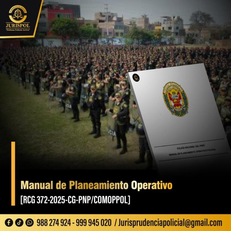 Manual de planeamiento operativo policial