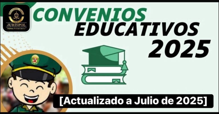Guía de convenios de bienestar de la PNP 2025
