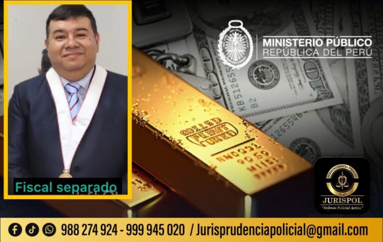 Apartan por seis meses a Fiscal implicado en «cambiazo» de 12 kilos de oro valorizados en más de 2.5 millones de soles