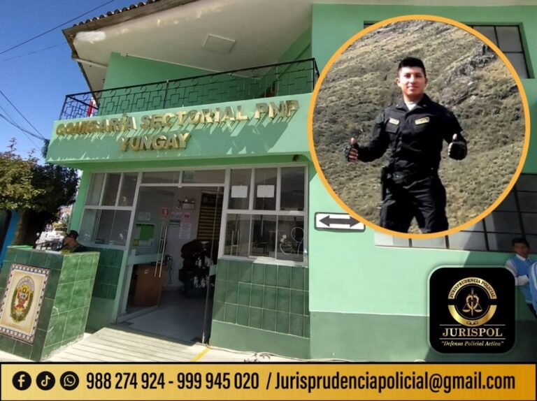 Policía es hallado sin vida en el dormitorio de la Comisaría de Yungay, con lesión de proyectil de arma de fuego en el rostro