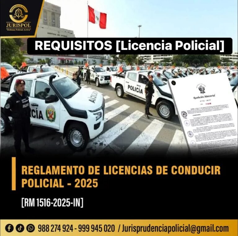 Requisitos para obtener la licencia de conducir policial [Comunicado PNP]