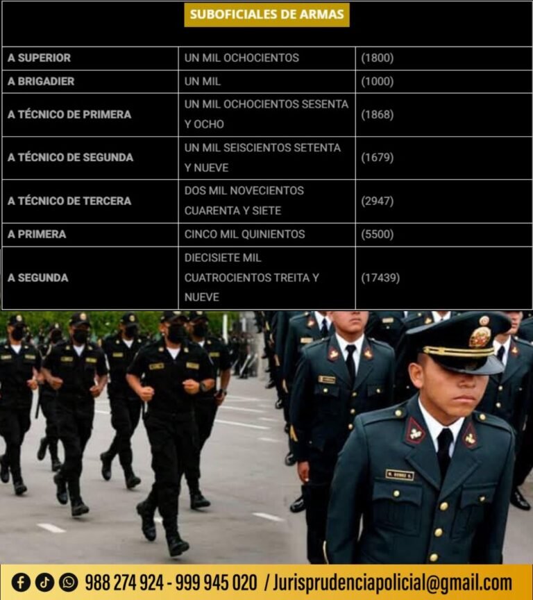 Vacantes para suboficiales PNP, Proceso de ascenso 2025 [RD 007876-2025-DIRREHUM-PNP]