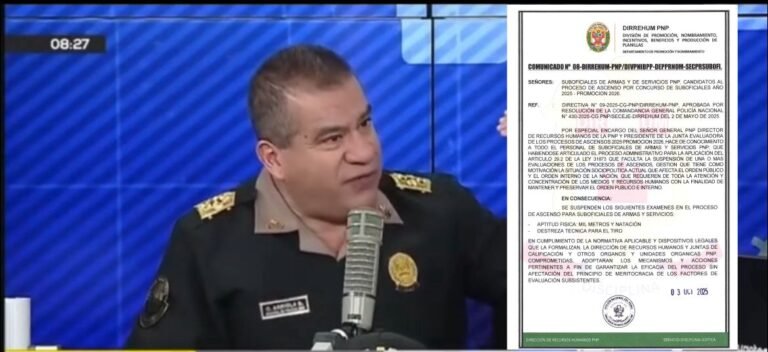 Oficialmente suspenden exámenes de esfuerzo físico y destreza de tiro, para el ascenso de SO PNP