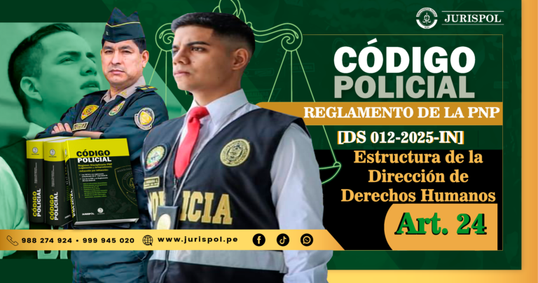Artículo 24. Estructura de la Dirección de Derechos Humanos.- Reglamento de la Ley de la PNP [DS 012-2025-IN]