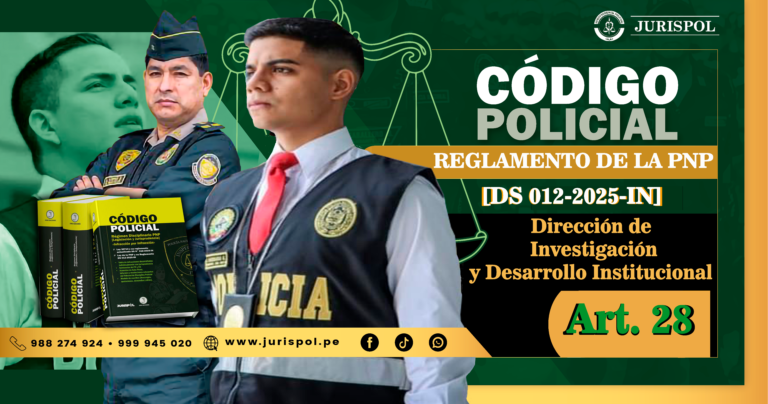 Artículo 28. Dirección de Investigación y Desarrollo Institucional.- Reglamento de la Ley de la PNP [DS 012-2025-IN]