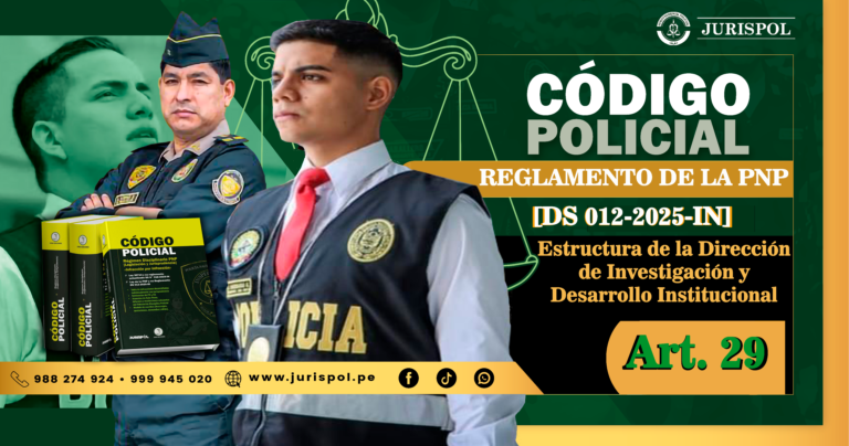 Artículo 29. Estructura de la Dirección de Investigación y Desarrollo Institucional.- Reglamento de la Ley de la PNP [DS 012-2025-IN]