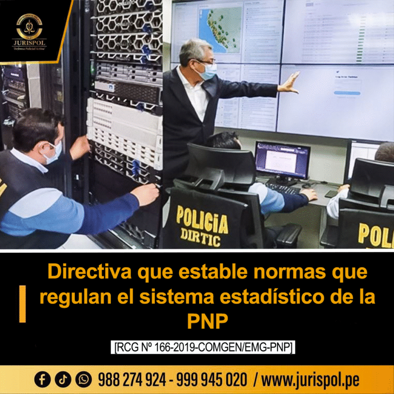 Directiva que estable normas que regulan el sistema estadístico de la PNP [DIRECTIVA 13-04-2019-COMGEN PNP/SECEJE-DIRTIC-DIVEST-B]