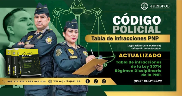 Nueva Tabla de Infracciones de la ley 30714 que regula el Régimen Disciplinario de la PNP [DS 016-2025-IN]