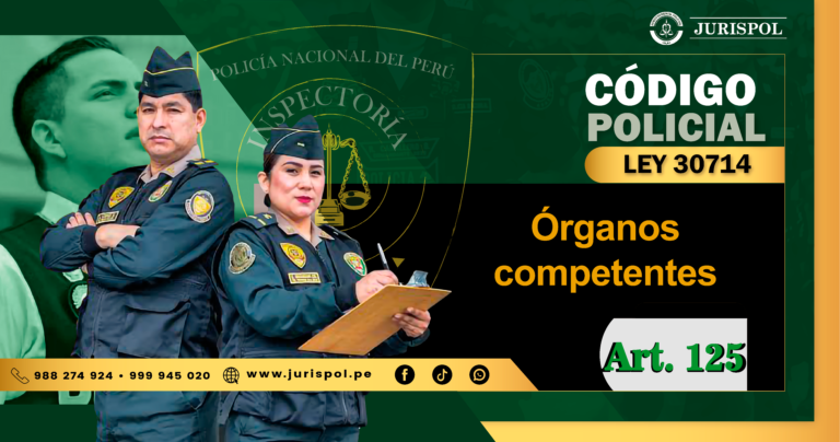 Artículo 125 del Reglamento de la Ley 30714.- Órganos competentes