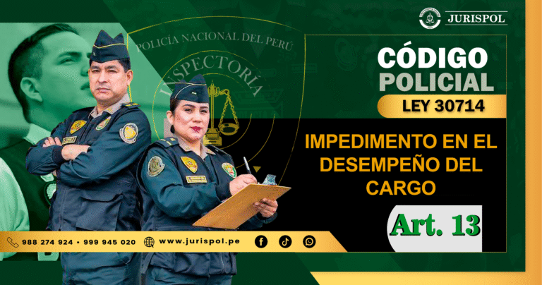 Artículo 13 de la Ley 30714. Impedimento en el desempeño del cargo