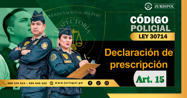 Artículo 15 del Reglamento de la Ley 30714.- Declaración de prescripción