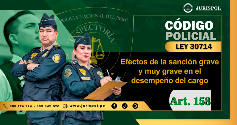Artículo 158 del Reglamento de la Ley 30714.- Efectos de la sanción grave y muy grave en el desempeño del cargo