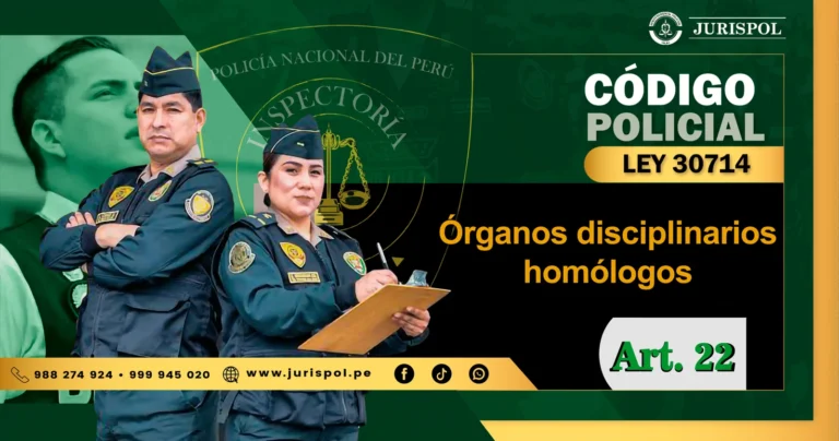 Artículo 22 del Reglamento de la Ley 30714.- Órganos disciplinarios homólogos