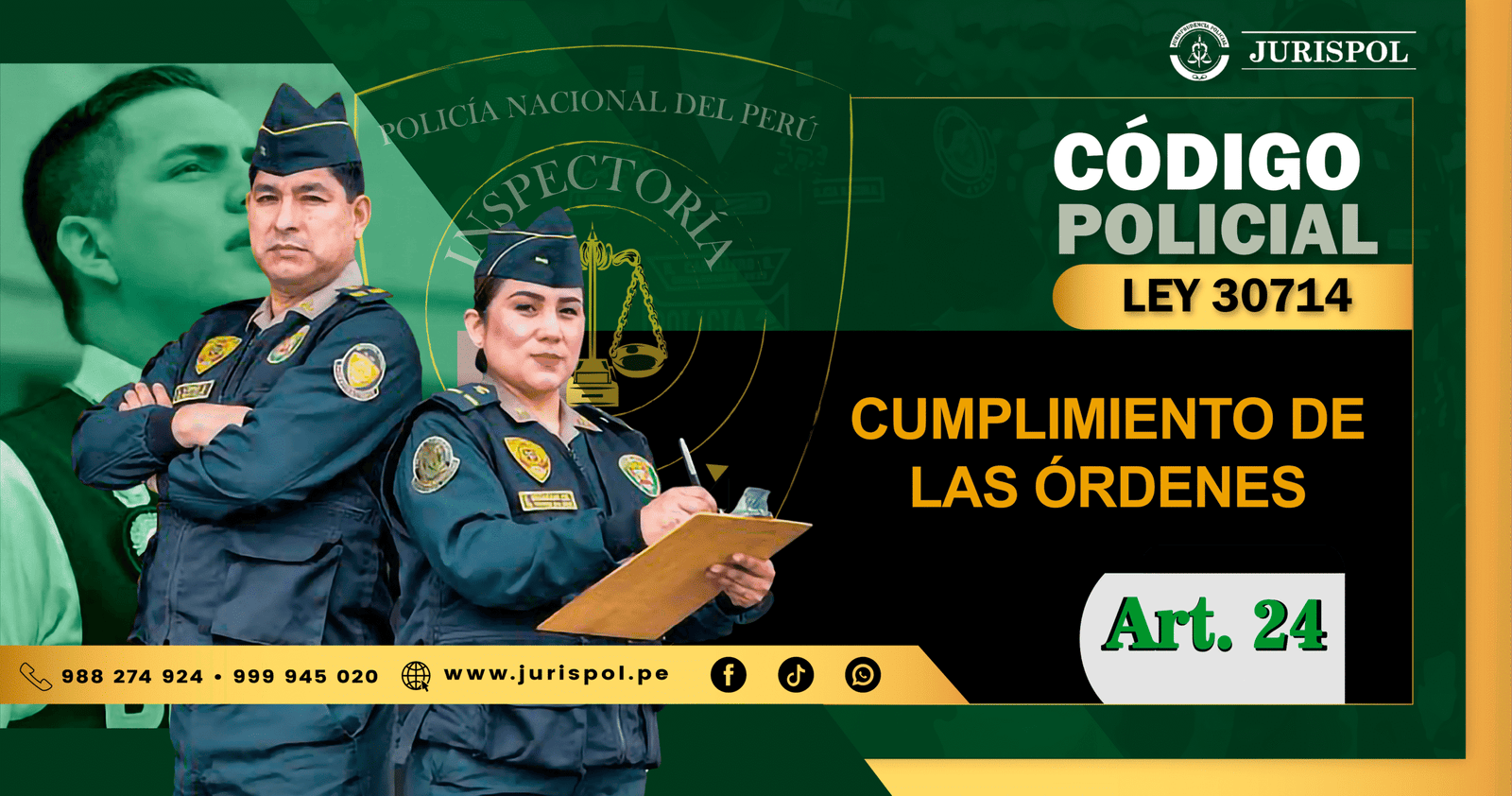 Artículo 24 de la Ley 30714. Cumplimiento de las órdenes