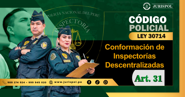 Artículo 31 del Reglamento de la Ley 30714.- Conformación de Inspectorías Descentralizadas