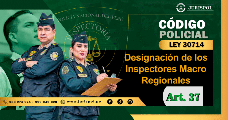 Artículo 37 del Reglamento de la Ley 30714.- Designación de los Inspectores Macro Regionales