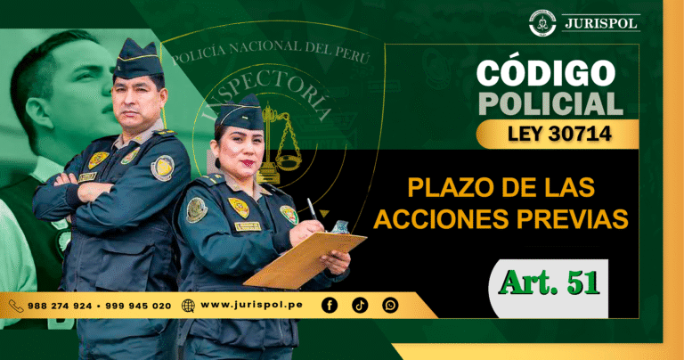 Artículo 51 de la Ley 30714. Plazo de las acciones previas