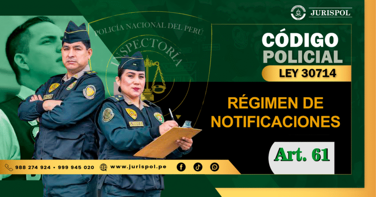 Artículo 61 de la Ley 30714. Régimen de notificaciones
