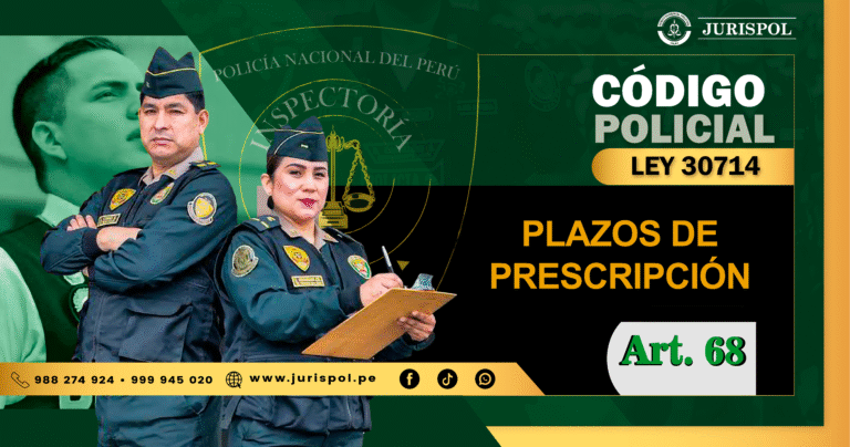 Artículo 68 de la Ley 30714. Plazos de prescripción