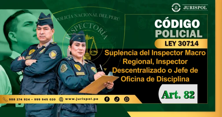 Artículo 82 del Reglamento de la Ley 30714.- Suplencia del Inspector Macro Regional, Inspector Descentralizado o Jefe de la OD