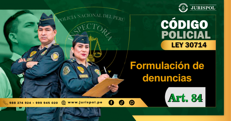 Artículo 84 del Reglamento de la Ley 30714.- Formulación de denuncias