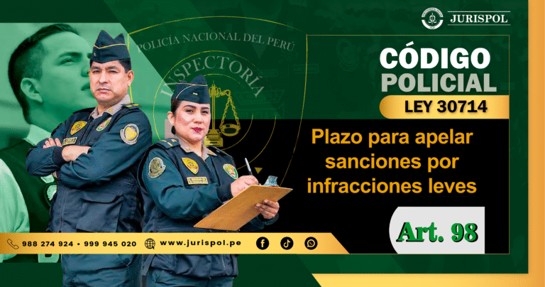 Artículo 98 del Reglamento de la Ley 30714.- Plazo para apelar sanciones por infracciones leves