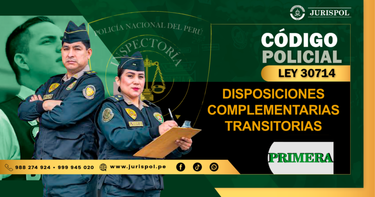 Disposiciones Complementarias Transitorias – Primera de la Ley 30714. Aplicación de la norma en el tiempo