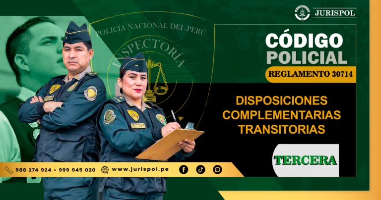 Disposiciones Complementarias Transitorias – Tercera de la Ley 30714. Designación de Vocales del Tribunal de Disciplina Policial