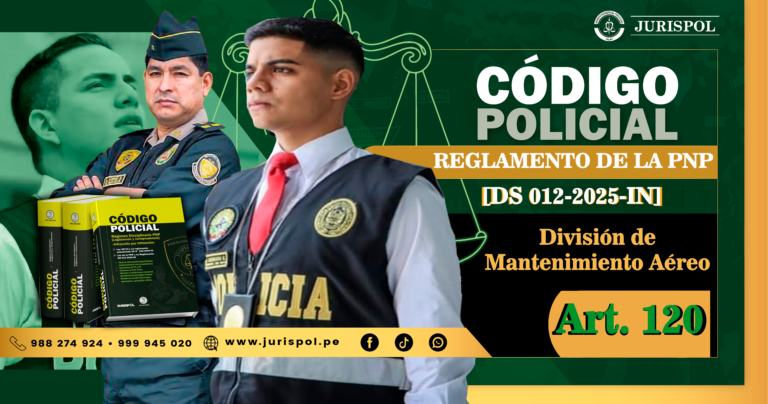 Artículo 120. División de Mantenimiento Aéreo.- Reglamento de la Ley de la PNP [DS 012-2025-IN]